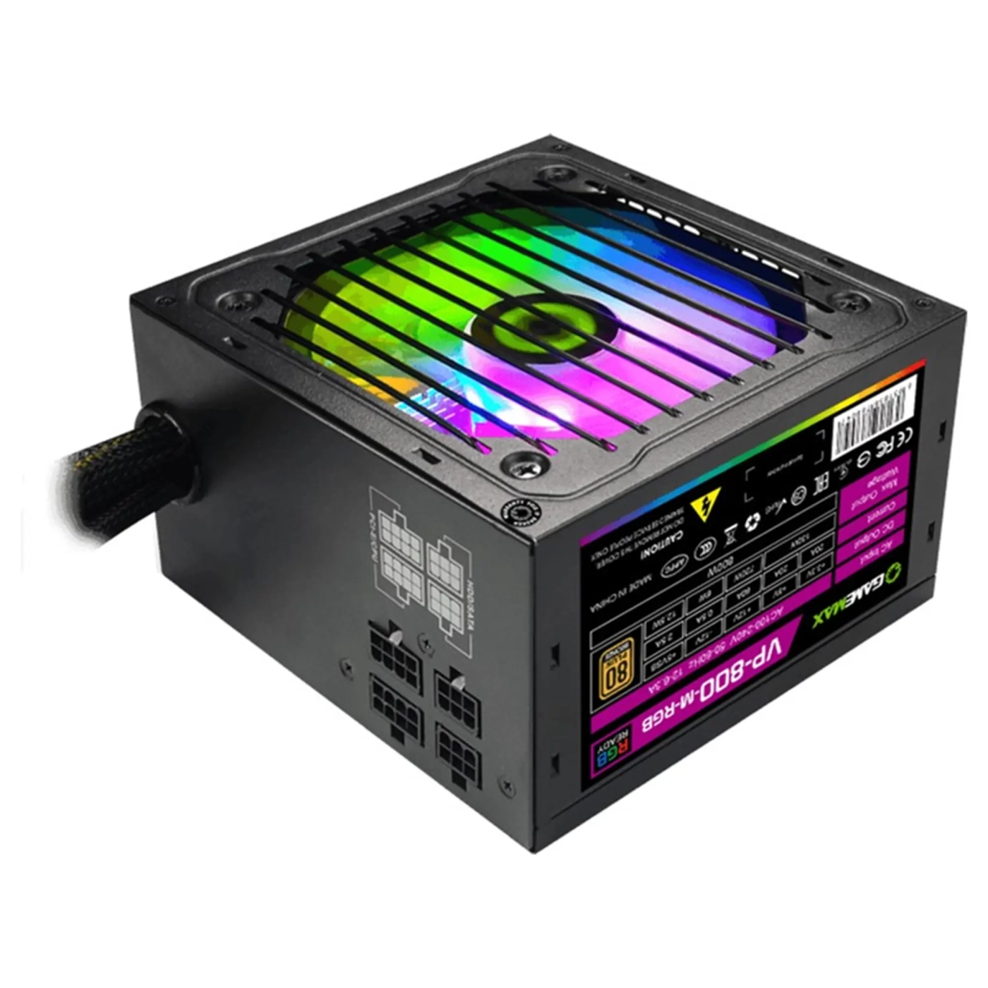 Купить Блок питания Gamemax 800W (VP-800-M-RGB) - фото 2