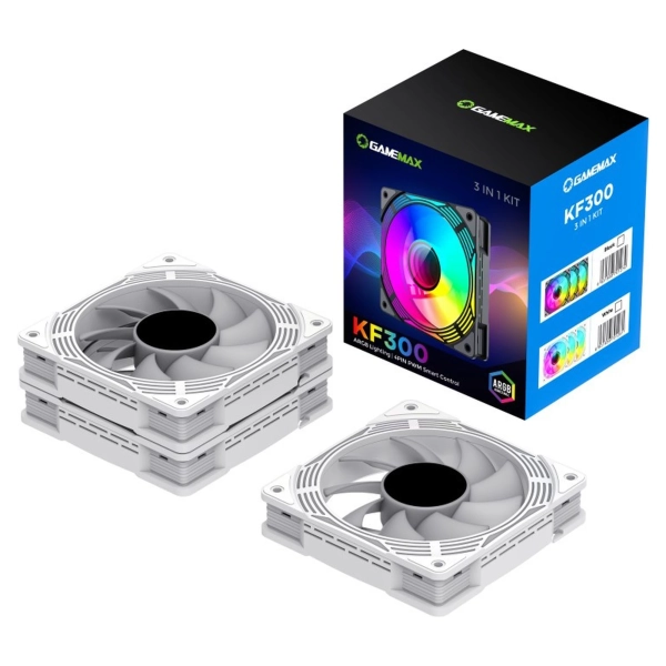 Купити Вентилятор Gamemax KF300 WH - фото 7