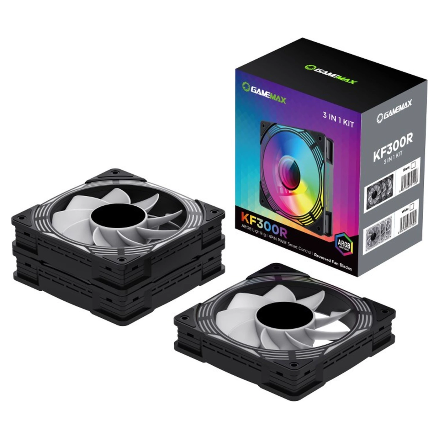 Купити Вентилятор Gamemax KF300 BK - фото 6
