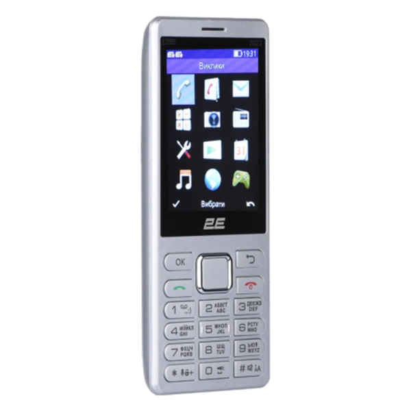 Купить Мобильный телефон 2E E280 2022 Silver (688130245227) - фото 2