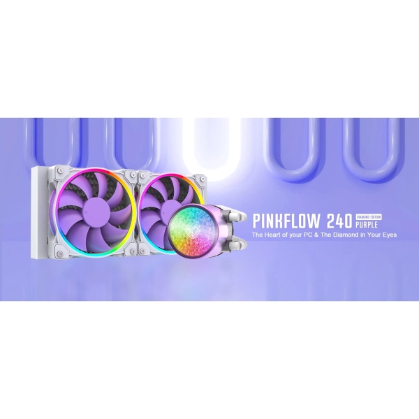 Купити Система водяного охолодження ID-Cooling Pinkflow 240 Diamond Purple - фото 9