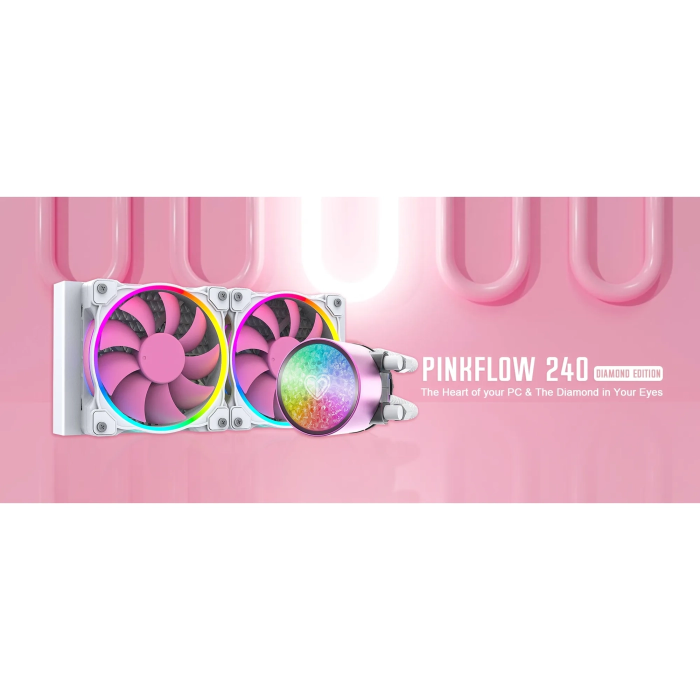 Купити Система водяного охолодження ID-Cooling Pinkflow 240 Diamond - фото 9