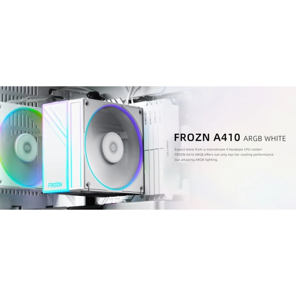 Купити Процесорний кулер ID-Cooling Frozn A410 ARGB White - фото 8
