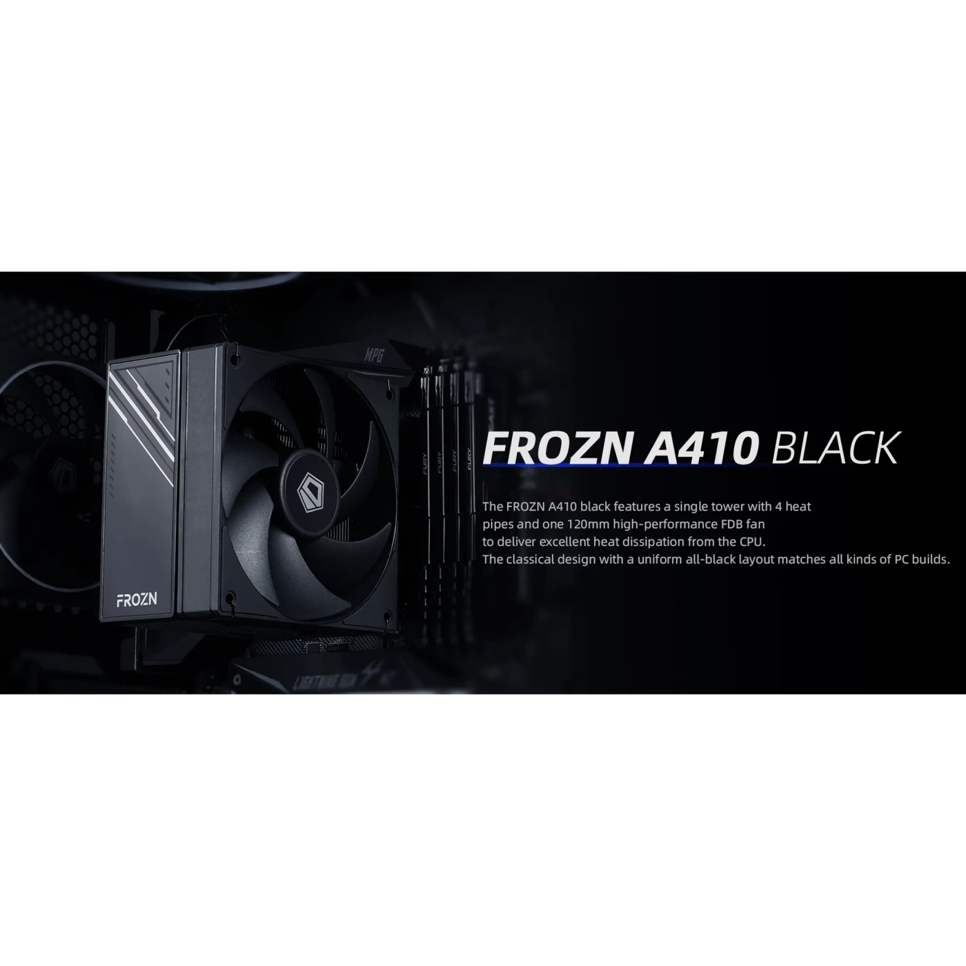 Купить Процессорный кулер ID-Cooling Frozn A410 Black - фото 8