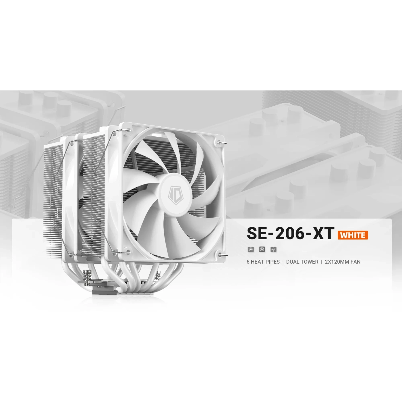 Купить Процессорный кулер ID-Cooling SE-206-XT White - фото 8