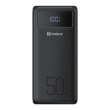 Купить Павербанк УМБ Sandberg PD 50000mAh 130W PD, 3хUSB 3xType-C LED 2W (420-75) Black - фото 1