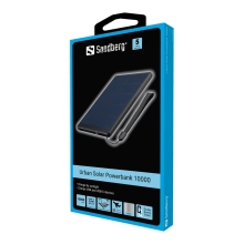 Купити Павербанк УМБ сонячна Sandberg PD Urban 10000 mAh, UPS mode, PD QC 3.0, 2xUSB, Type-C OUT (420-54_VW) Black - фото 4