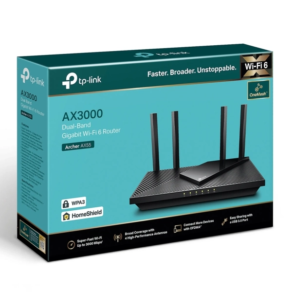 Купити Маршрутизатор TP-Link Archer AX55 - фото 4