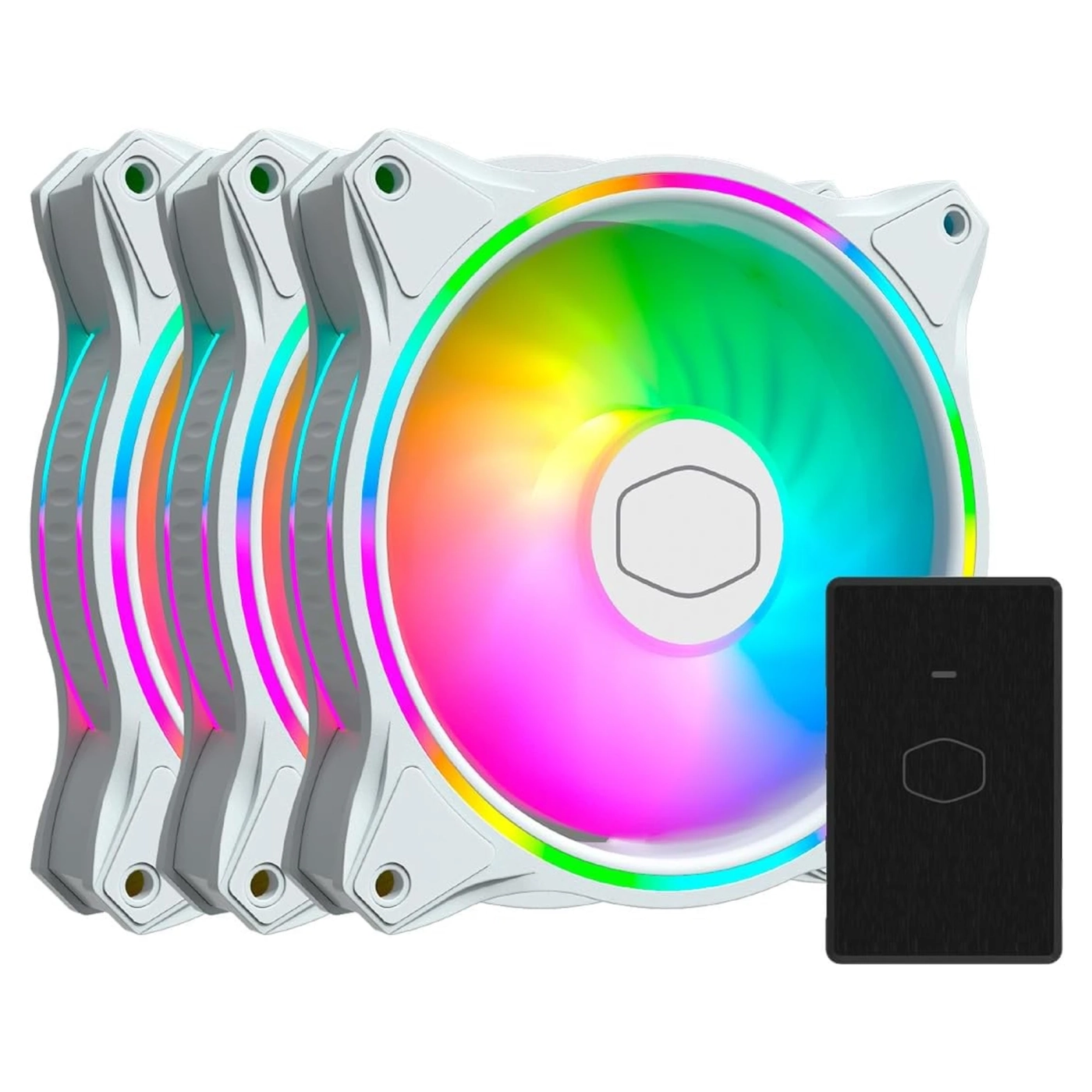 Купити Вентилятор Cooler Master MF120 Halo 3 in 1 ARGB (MFL-B2DW-183PA-R1) White - фото 1