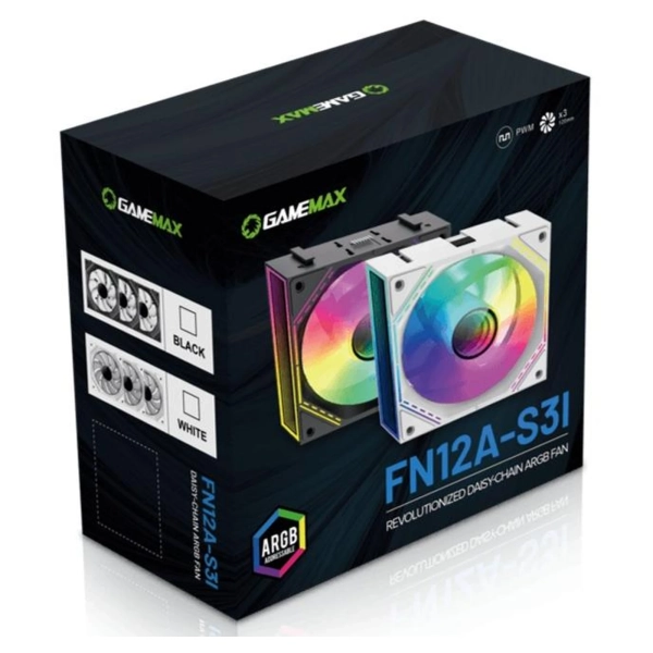 Купити Вентилятор Gamemax FN12A-S3I-W - фото 12