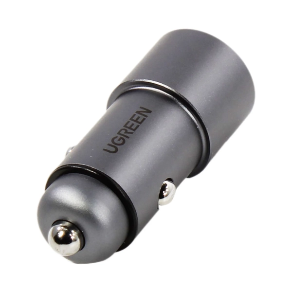 Купить Автозарядка Ugreen CD130 2xUSB 24W (USB-A) QC 3.0 Gray (50592) - фото 3