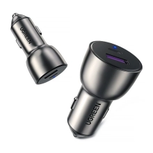 Купить Автозарядка Ugreen CD213 2xUSB 36W (USB-C+USB-A) QC 3.0+ Cosmic Gray (60980) - фото 3