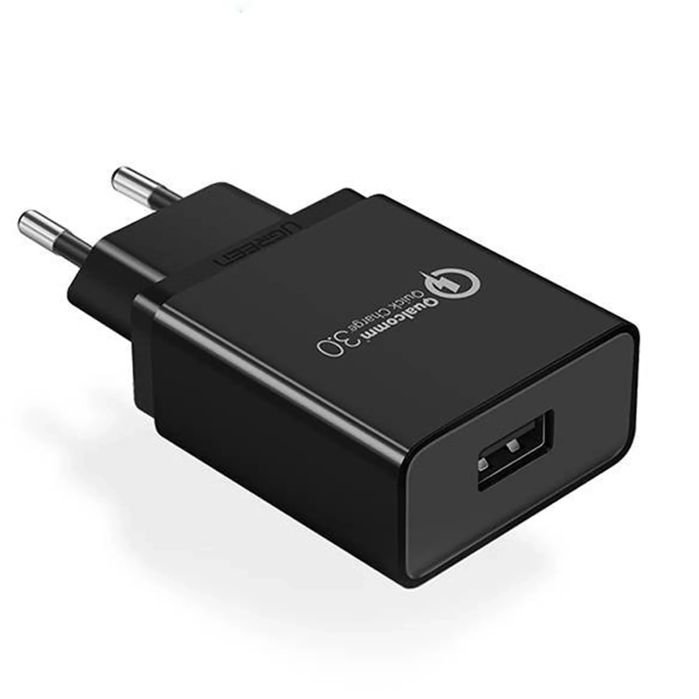 Купити Зарядний пристрій Ugreen CD122 1xUSB 18W (USB A QC 3.0) Fast Charger Black (70273) - фото 1