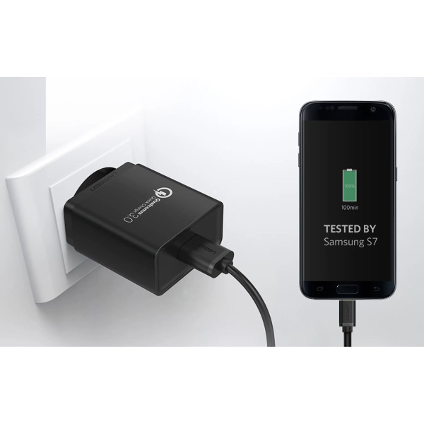 Купити Зарядний пристрій Ugreen CD122 1xUSB 18W (USB A QC 3.0) Fast Charger Black (70273) - фото 4