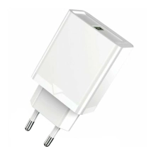 Купити Зарядний пристрій Vention 1xUSB 18W (USB-A) QC3.0 White (FABW0-EU) - фото 2
