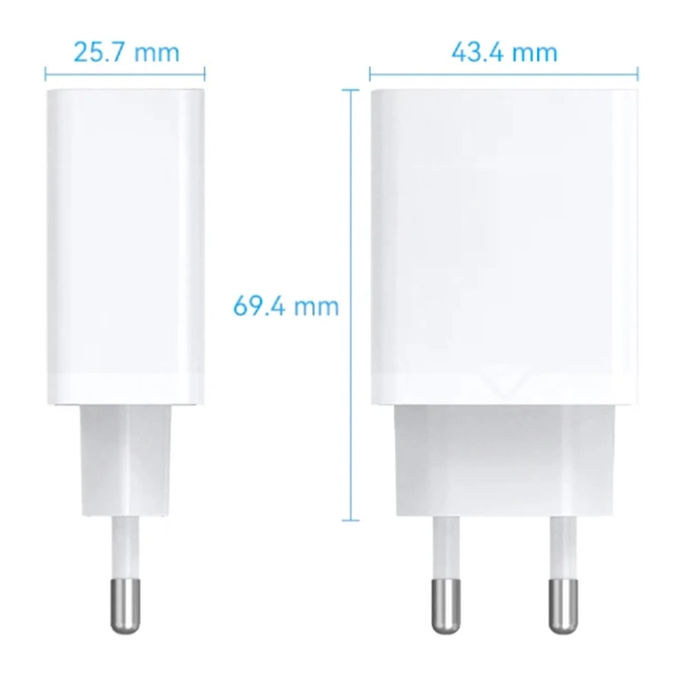 Купити Зарядний пристрій Vention 1xUSB 18W (USB-A) QC3.0 White (FABW0-EU) - фото 6