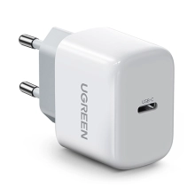 Купить Зарядное устройство Ugreen CD241 1xUSB 20W (USB С QC4.0+/PD3.0) Mini Charger White (10220) - фото 1
