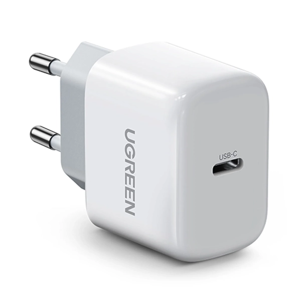 Купить Зарядное устройство Ugreen CD241 1xUSB 20W (USB С QC4.0+/PD3.0) Mini Charger White (10220) - фото 1