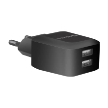 Купити Зарядний пристрій Defender EPA-13 2xUSB 12W 2.1А Black (83840) - фото 1