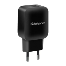 Купити Зарядний пристрій Defender EPA-13 2xUSB 12W 2.1А Black (83840) - фото 2