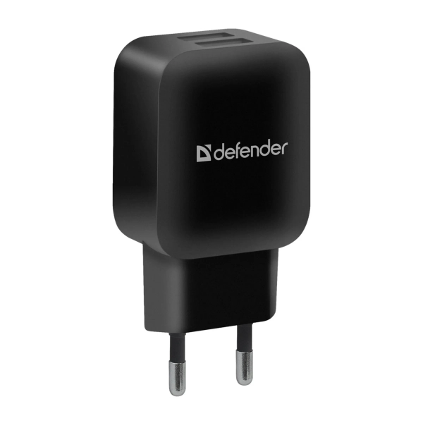 Купити Зарядний пристрій Defender EPA-13 2xUSB 12W 2.1А Black (83840) - фото 2