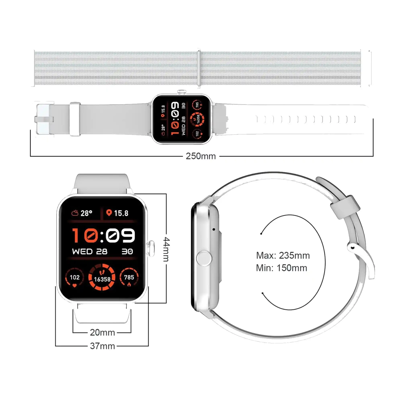 Купити Смарт-годинник Blackview R50 Grey (6931548317531) - фото 2