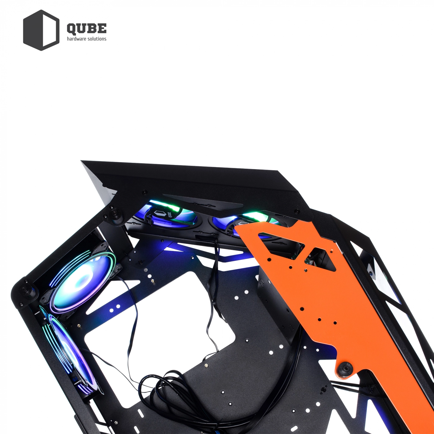 Купити Корпус QUBE STALKER Black-Orange (STALKER_FMBU3) + набор кабелей для БП QUBE Black-Orangе (QBWSET24P2x8P2x8PBO) - фото 10