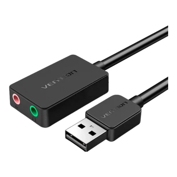 Купити Звукова карта Vention Audio USB 2х3,5 мм jack 0.15m (CDYB0) - фото 2