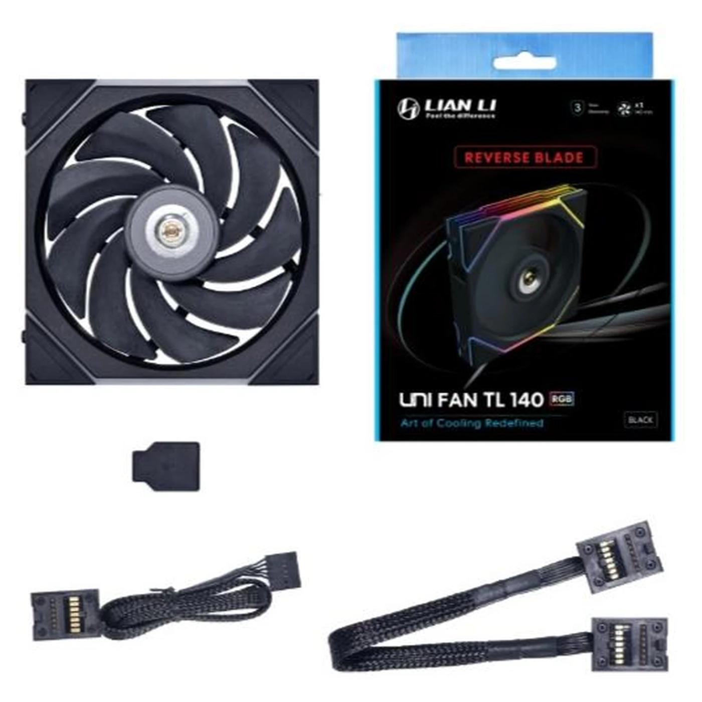 Купить Вентилятор Lian Li Reverse TL 140-1 Black (G99.14RTL1B.00) - фото 8
