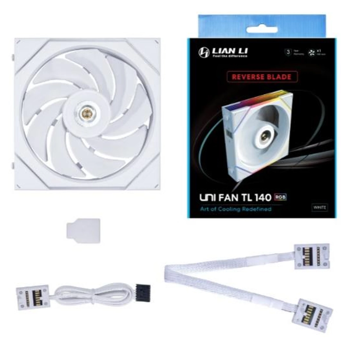 Купить Вентилятор Lian Li Reverse TL 140-1 White (G99.14RTL1W.00) - фото 7
