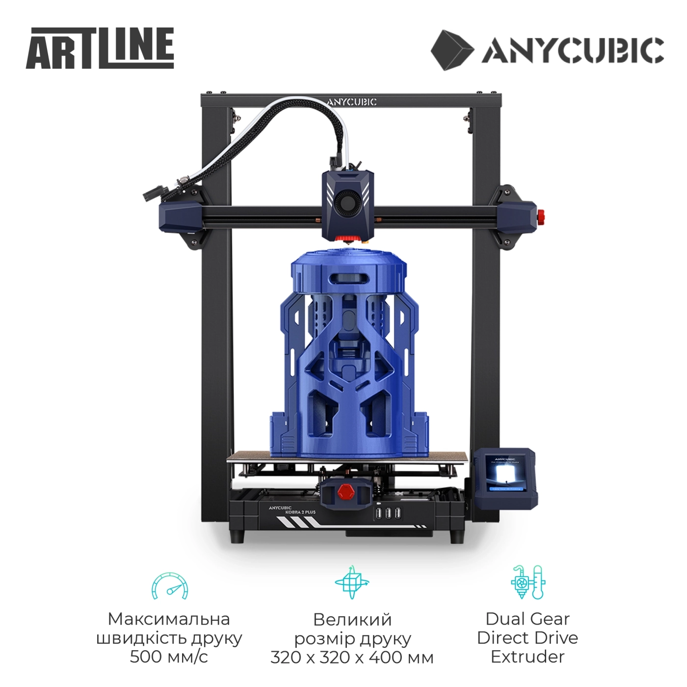 Купити 3D-принтер Anycubic Kobra 2 Plus (K2PB0BK-Y-O) - фото 2