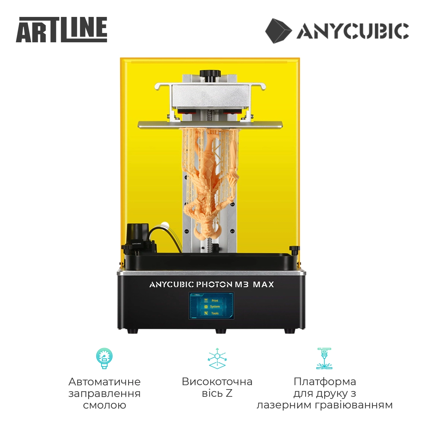 Купити 3D-принтер Anycubic Photon M3 Max (PM3MA0BK-Y-O) - фото 2