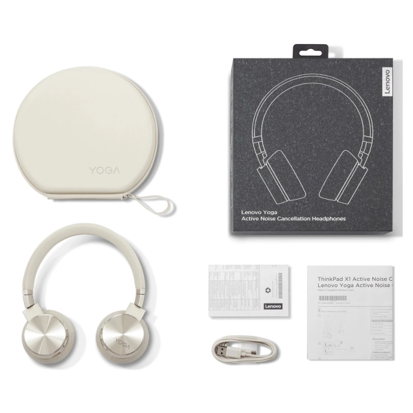 Купить Наушники Lenovo Yoga ANC Headphones Beige (GXD0U47643) - фото 7