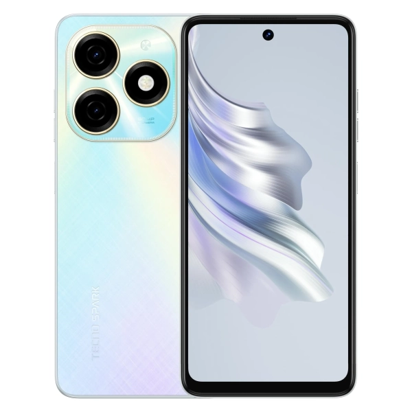 Купить Смартфон Tecno Spark 20 (KJ5n) 8/128GB (4894947013522) Cyber White - фото 1