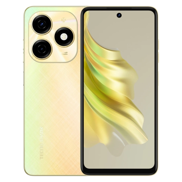 Купить Смартфон Tecno Spark 20 (KJ5n) 8/128GB (4894947013560) Neon Gold - фото 1