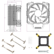 Купить Процессорный кулер 2E Gaming Air Cool ACN120-S - фото 5