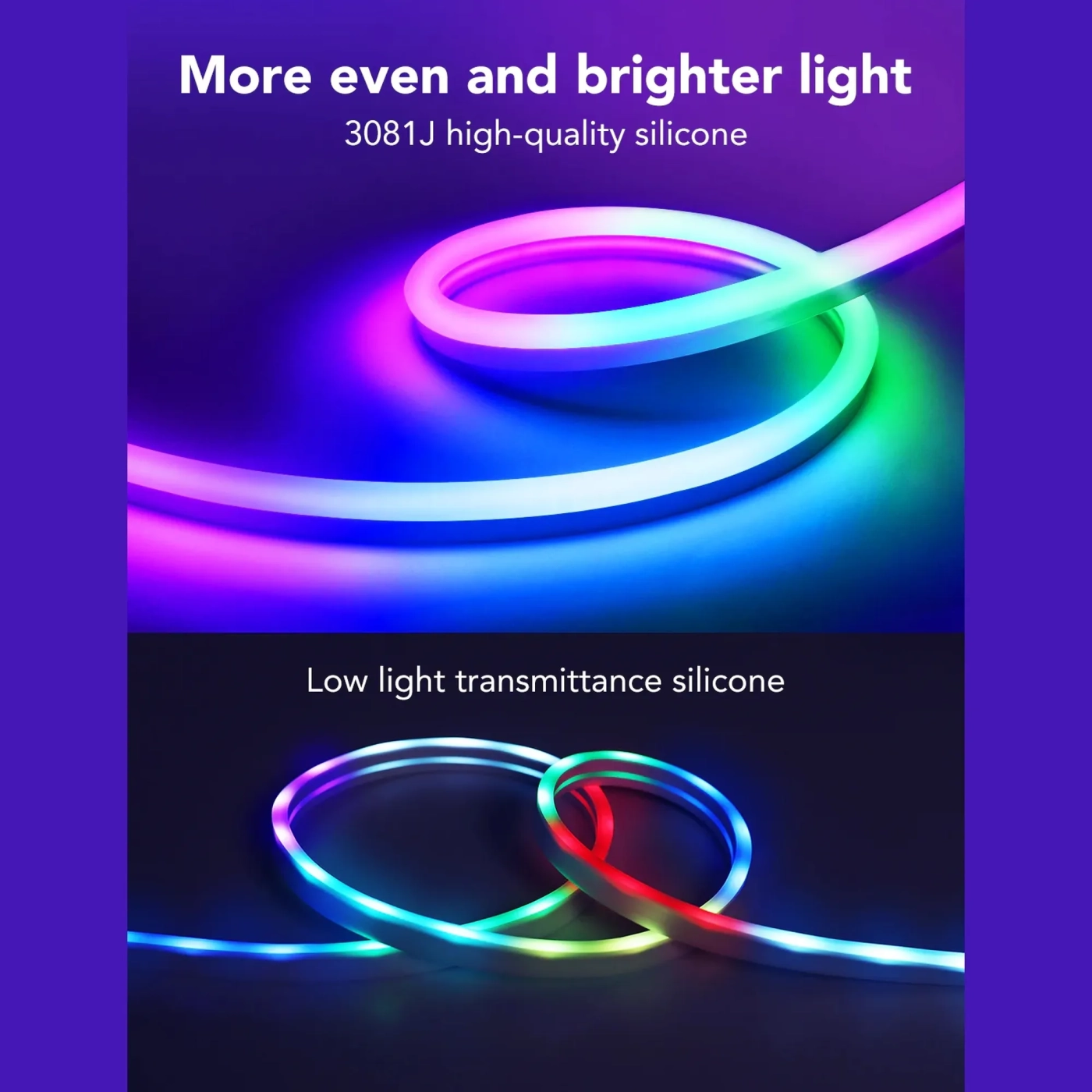 Купити Розумна LED стрічка Govee H61A2 Neon LED Strip Light 5м (H61A23D1) - фото 7