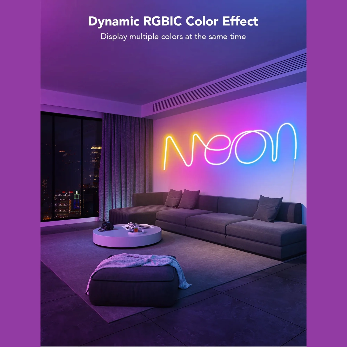 Купити Розумна LED стрічка Govee H61A2 Neon LED Strip Light 5м (H61A23D1) - фото 14