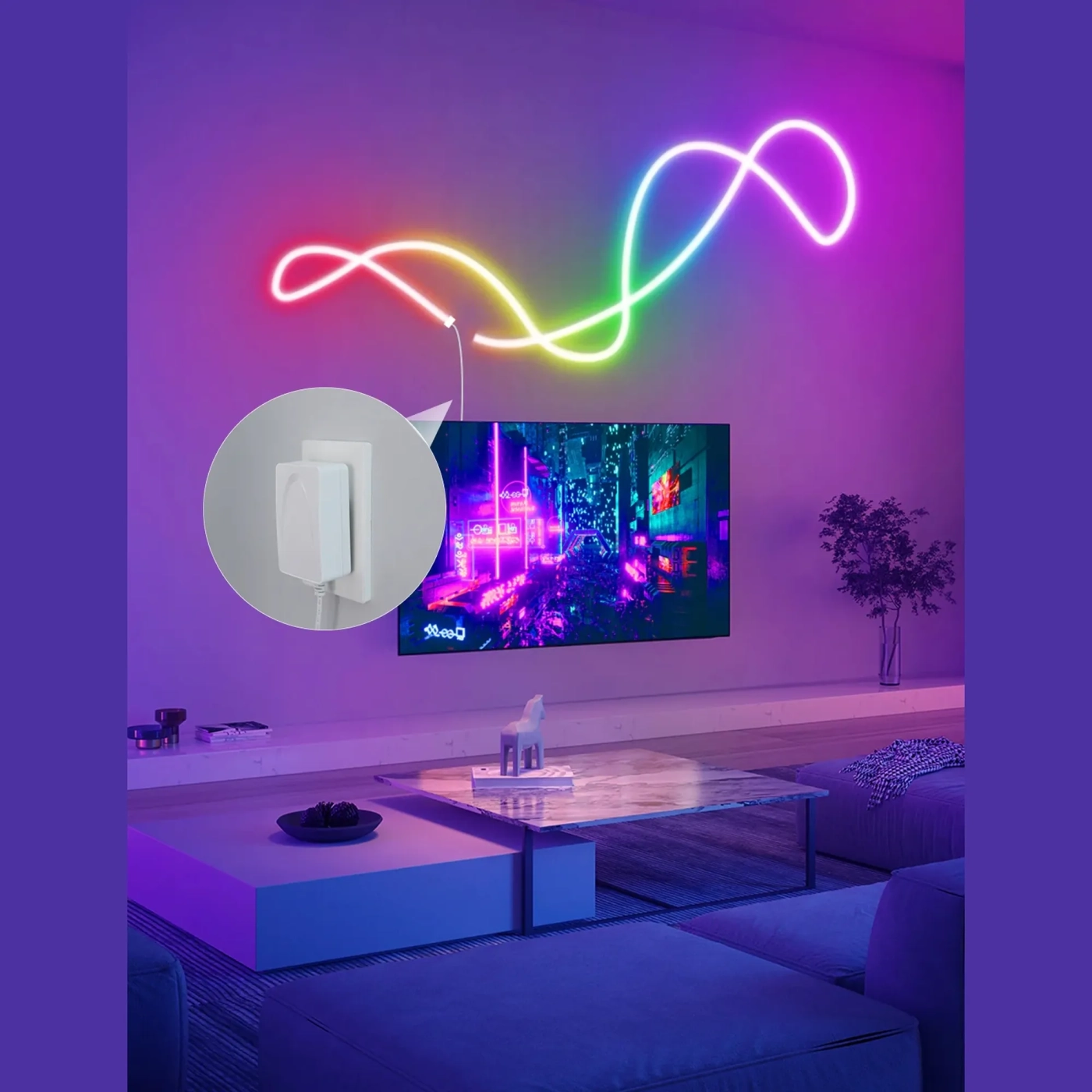 Купити Розумна LED стрічка Govee H61A2 Neon LED Strip Light 5м (H61A23D1) - фото 16