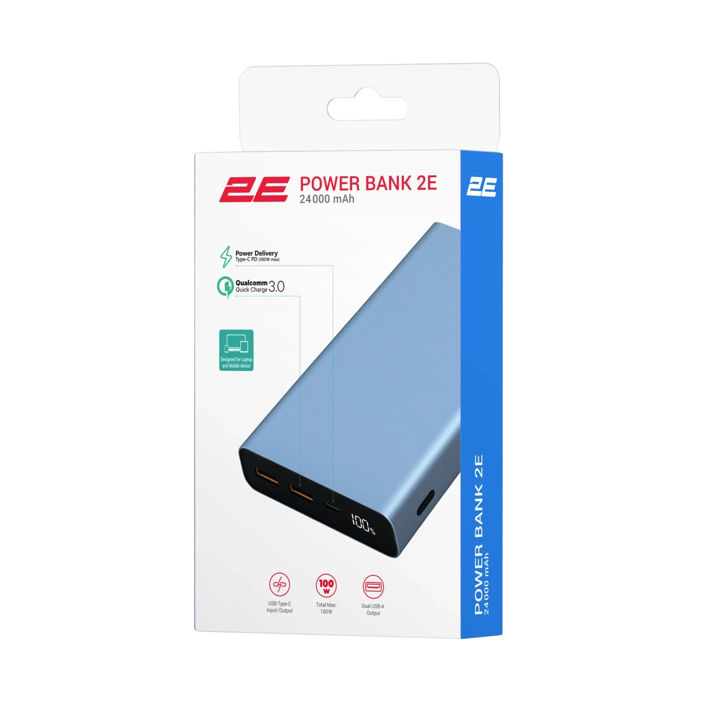 Купити УМБ Power Bank 2Е 24000mAh PD QC (2E-PB2502-STEEL) - фото 6