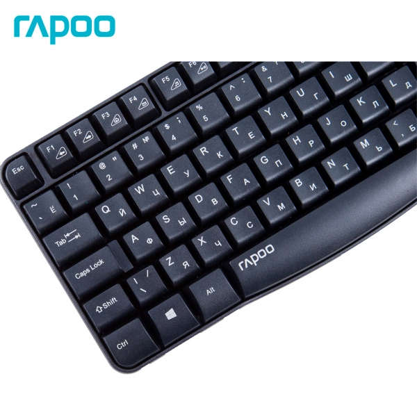 Купить Комплект клавиатура+мышь RAPOO X1800 Black Wireless - фото 2