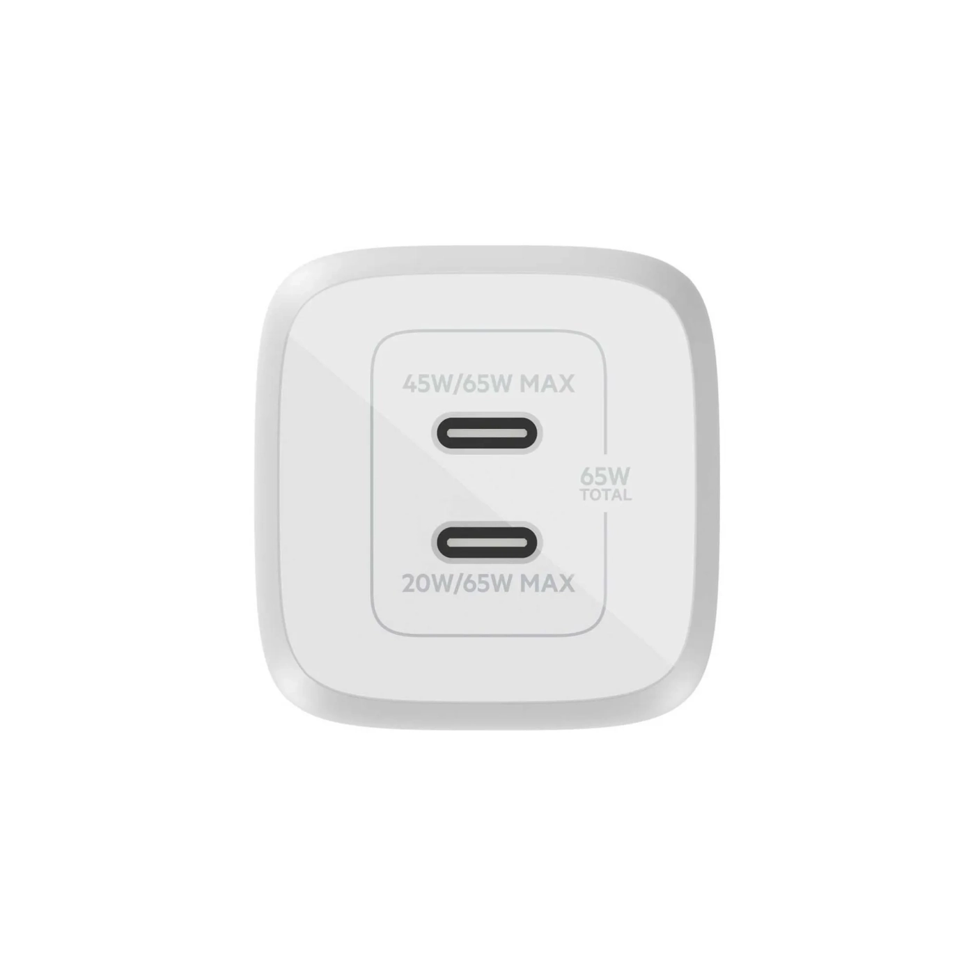 Купити Зарядний пристрій Belkin 65W 2хUSB-С GAN PD PPS + кабель USB-С to USB-C 2m White (WCH013VF2MWH-B6) - фото 4