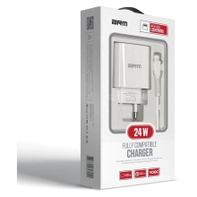 Купить Зарядное устройство ArmorStandart AR012 1хUSB 24W with Lightning cable White (ARM69894) - фото 2