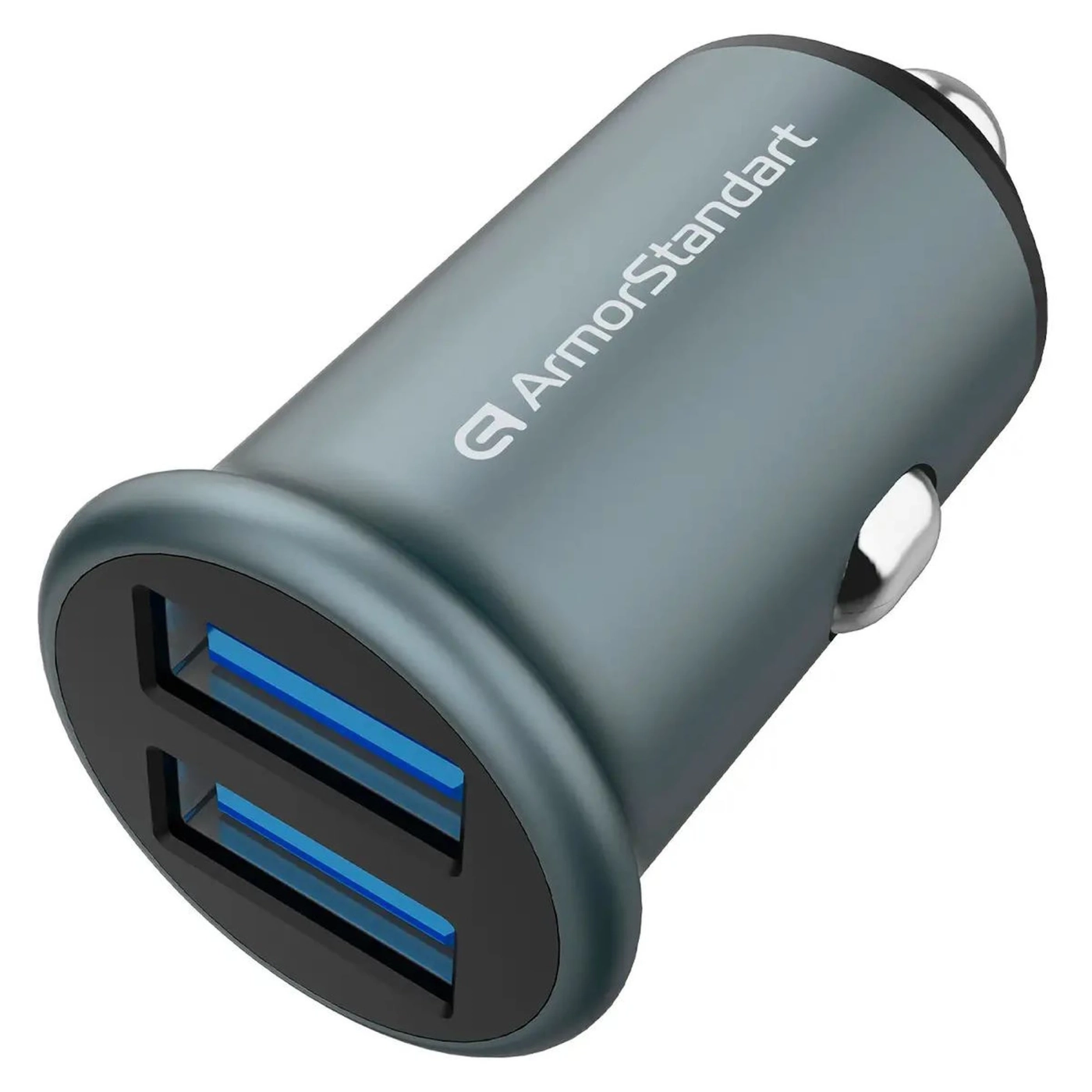 Купити Автомобільний зарядний пристрій ArmorStandart 2xUSB QC3.0 Grey (ARM65438) - фото 1
