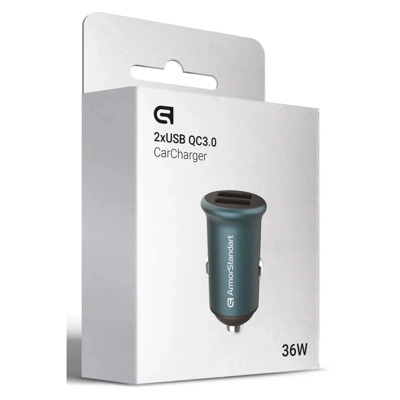 Купити Автомобільний зарядний пристрій ArmorStandart 2xUSB QC3.0 Grey (ARM65438) - фото 2