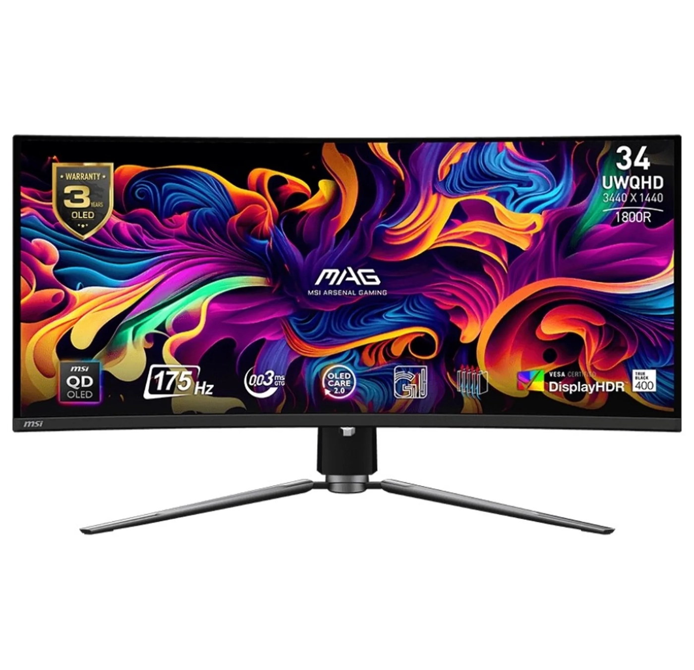 Купить Монитор 34" MSI MAG 341CQP QD-OLED - фото 1