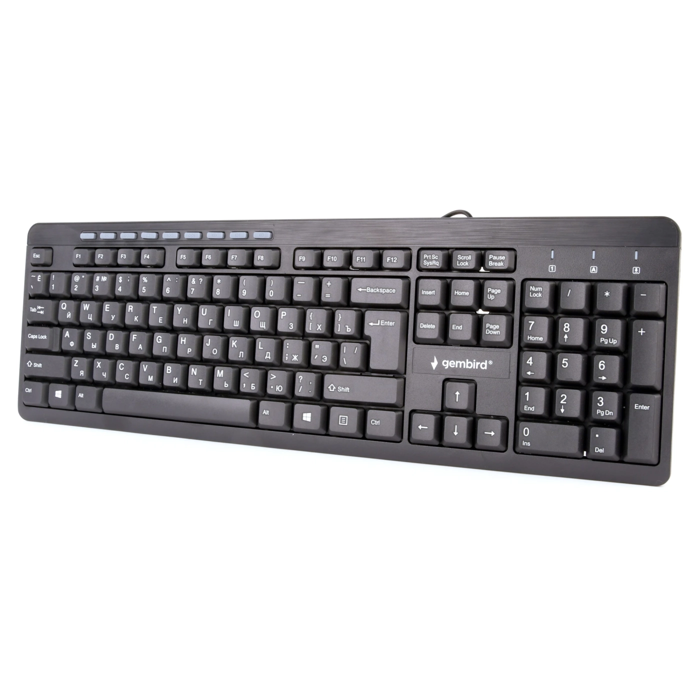Купити Клавіатура Gembird KB-UM-106-RU USB Black (KB-UM-106-RU) - фото 2
