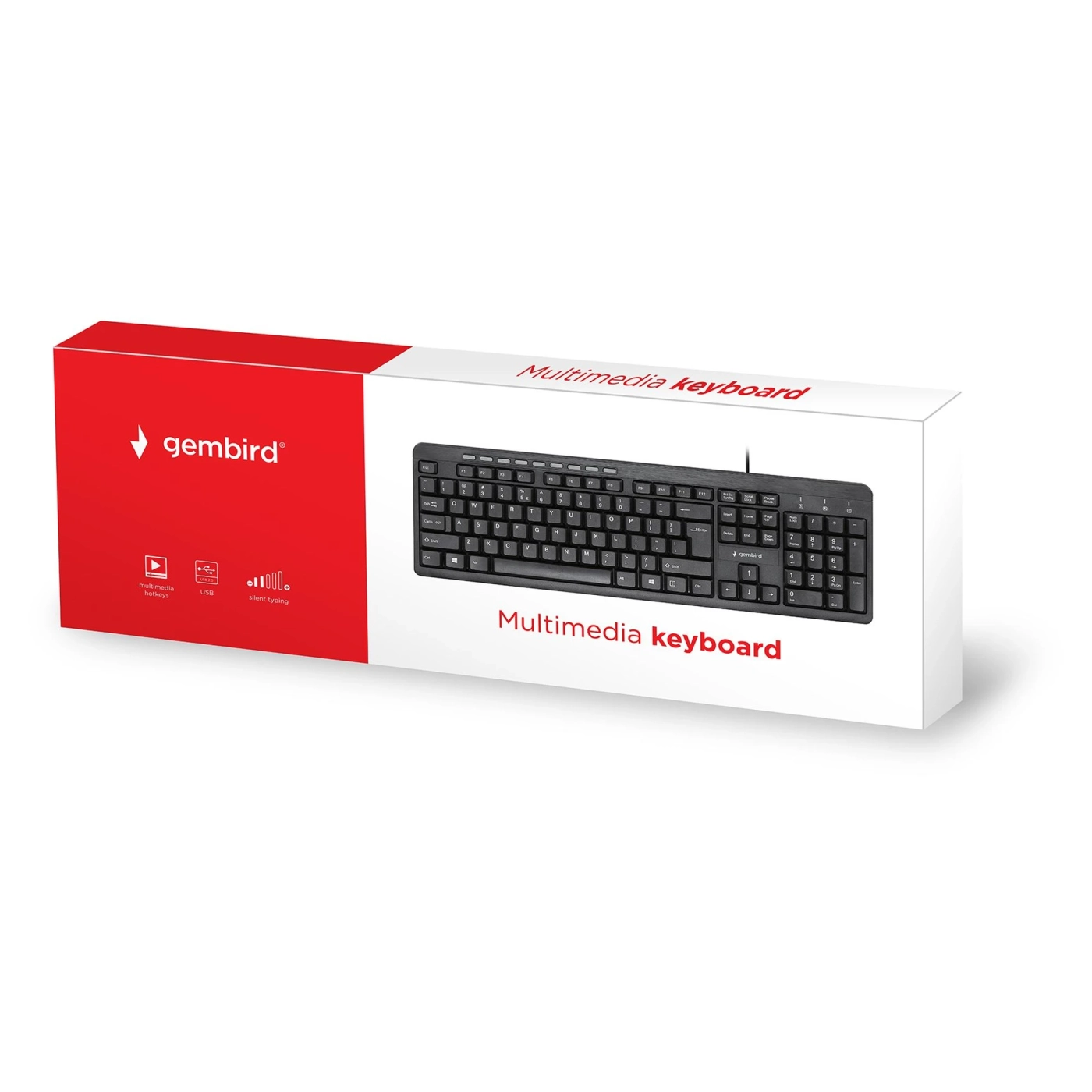 Купити Клавіатура Gembird KB-UM-106-RU USB Black (KB-UM-106-RU) - фото 3