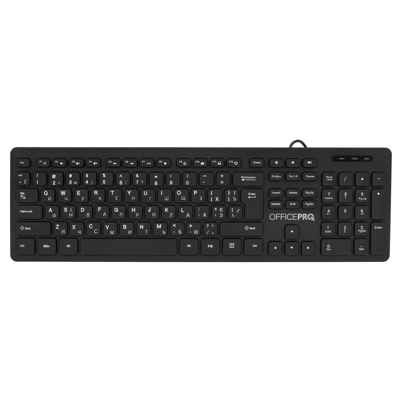 Купити Клавіатура OfficePro SK276 USB Black (SK276) - фото 1