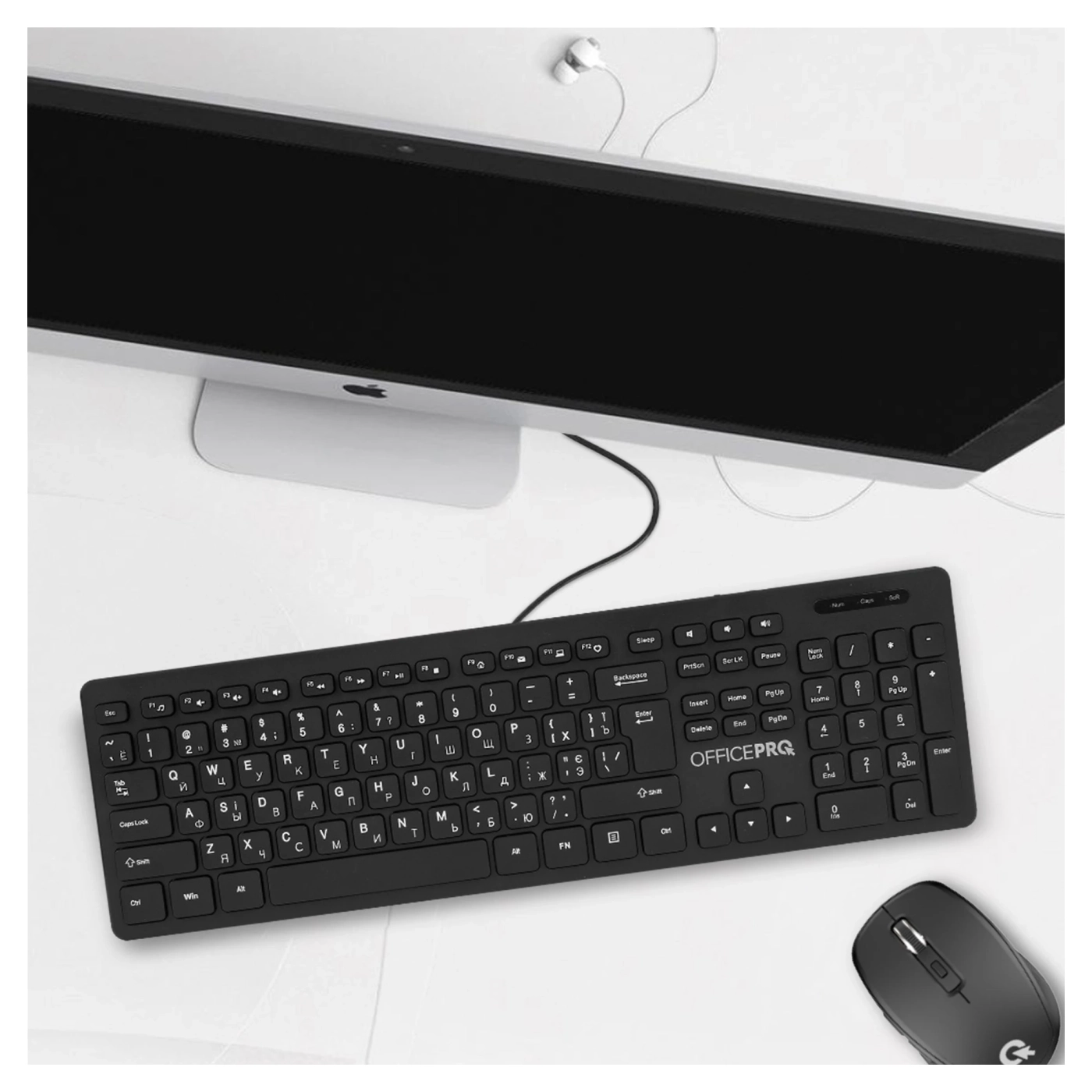 Купити Клавіатура OfficePro SK276 USB Black (SK276) - фото 4